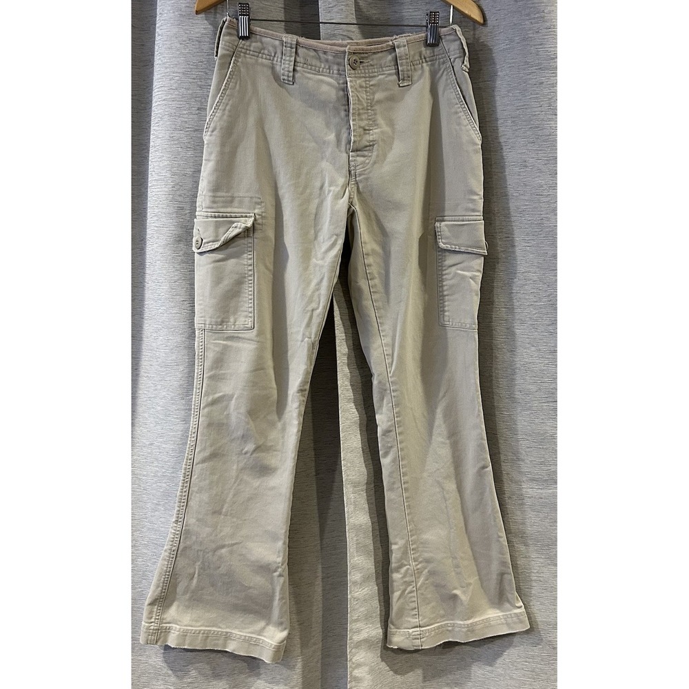 Abercrombie & Fitch Cargo Pants Womens Size 4 Khaki Baggy
